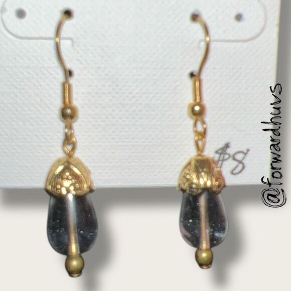 Bundle Sale 3 for $15 | Clear Bead Dangle Earrings – 1.5 Inches - Picture 4 of 9